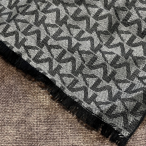 MICHAEL Michael Kors Colorblocked MK Patterned Scarf - Picture 3 of 4